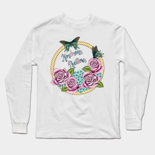 Kindness Matters - Roses And Hydrangea Long Sleeve T-Shirt